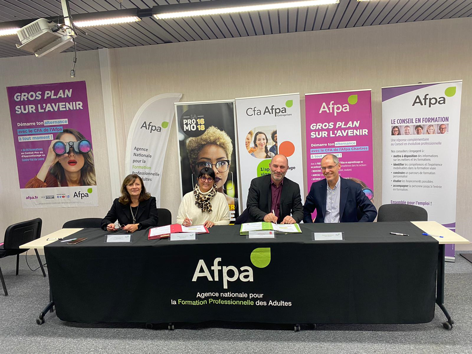 Convention régionale entre l'Afpa Centre-Val de Loire et les Apprentis d'Auteuil