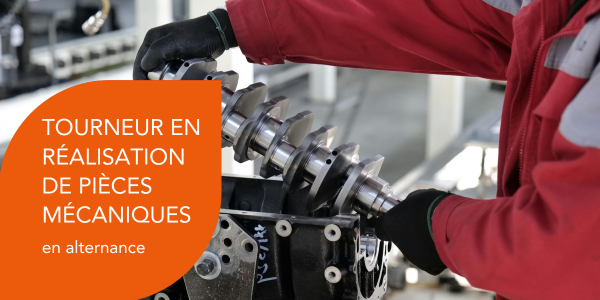 Tourneur en réalisation de pièces mécaniques en alternance à Bourges !