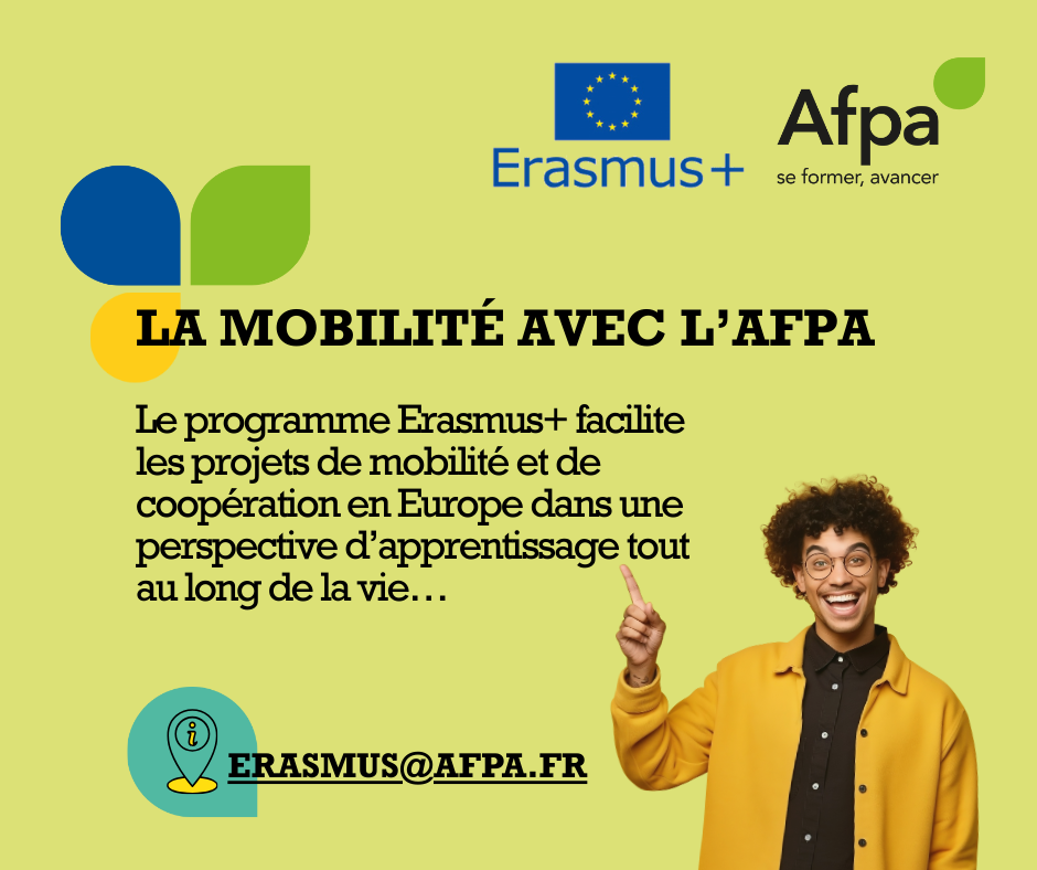 L’Afpa PACA est labellisée ERASMUS + depuis 2023 : Comment en profiter ?
