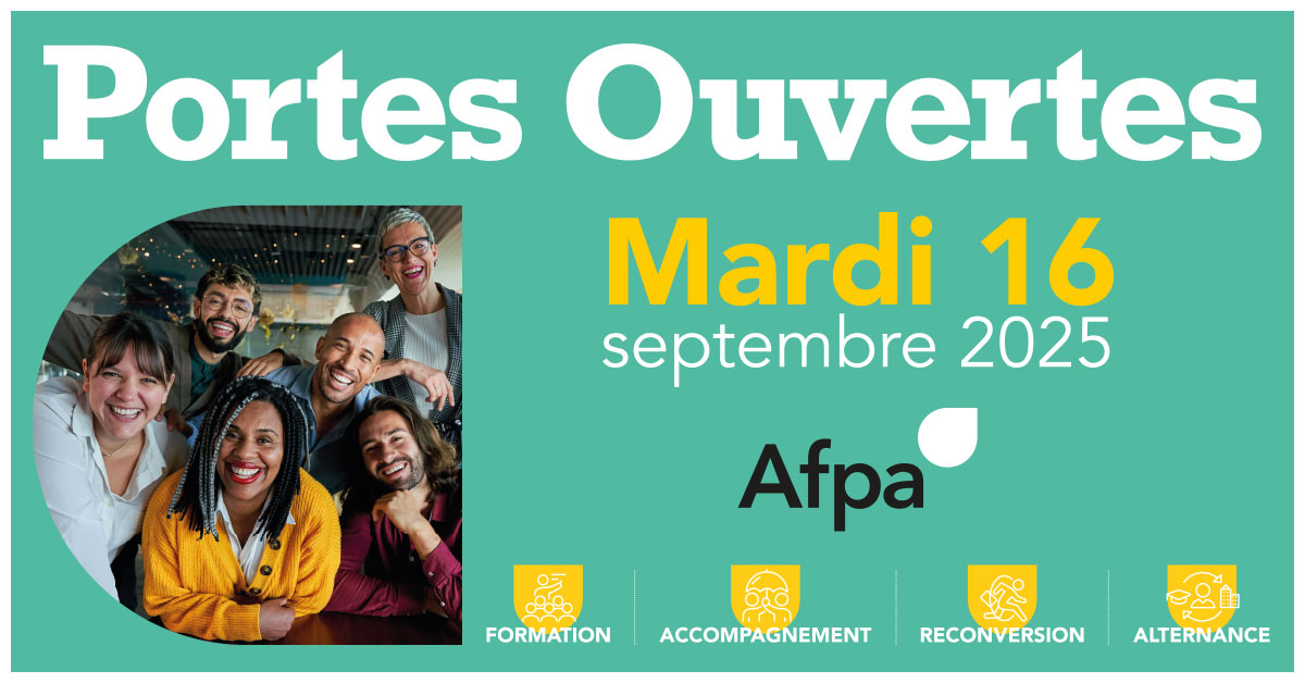 Journée Portes Ouvertes Afpa Nouvelle-Aquitaine – 16 septembre 2025