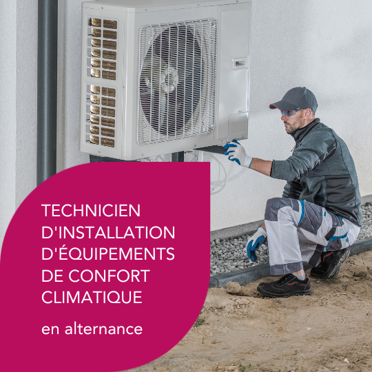 Technicien d'installation d'équipements de confort climatique en alternance à Chartres !