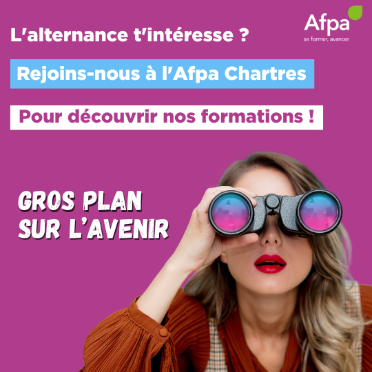 Découvrez les offres en alternance de l'Afpa Chartres