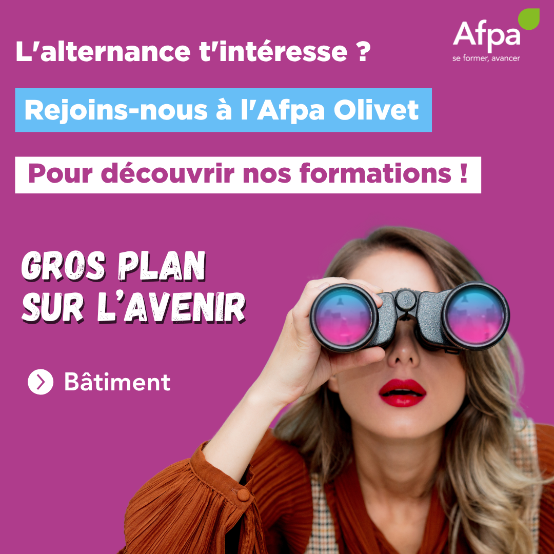 L'Afpa Orléans te forme en alternance aux métiers du bâtiment !
