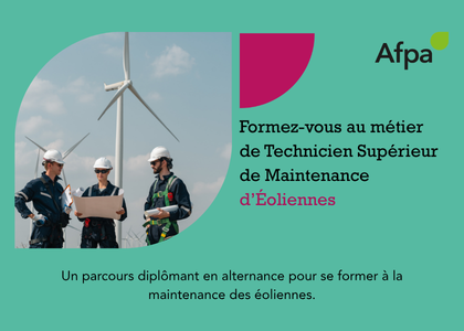 Devenez : Technicien Supérieur de Maintenance d’Éoliennes au centre Afpa de Lorient !