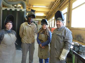 Cécile,Kevin, Guenaelle et Morad Merzkane formateur à Marseille La Treille